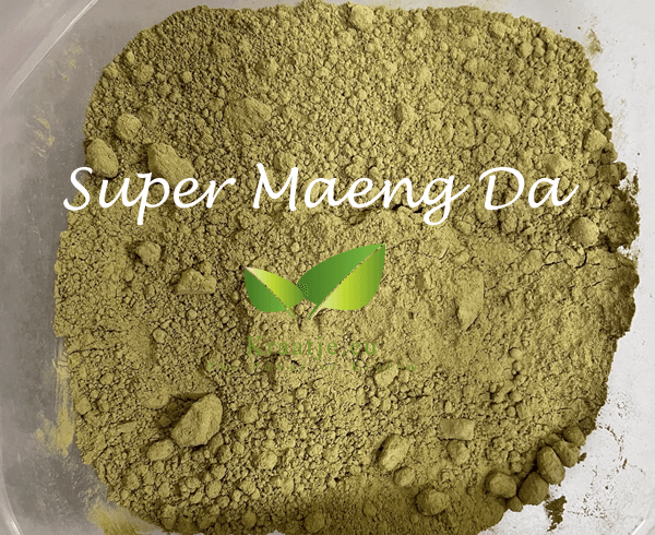 Poudre de kratom vert Super Maeng Da de Kraatje